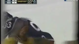Jakub Voracek (CBJ) vs. Dan Ellis (NSH) Shootout December 11, 2008
