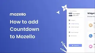How to add a Countdown to Mozello