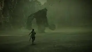Shadow of the Colossus First Boss Fight In 4K On PS4 Pro