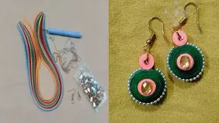 5 minute quilling art /Earings | Multi creation
