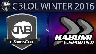 [LoL VODs] CNB vs KMB Game 1 | CBLOL Winter 2016 (11.06.2016) - CNB e-Sports Club vs KaBuM! e-Sports