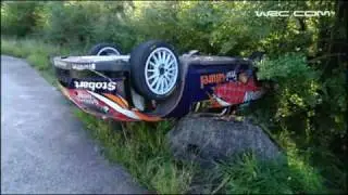 WRC Rally Deutschland 2010 -  Duval crash
