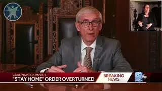 Video: Gov. Tony Evers speaks about court overturning stay home order