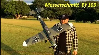  Dynam Bf 109 1270mm V2 4S Warbird Maiden Flight ! #rcplane 