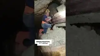Unloading of rock 🪨 #mining #undergroundmining #rock #rockmining #gold #viralvideo