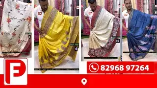 Exclusive prints on Tussar | Kutch work | Kantha work