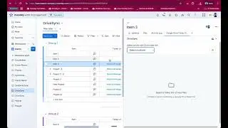 View Google Drive folder in monday com item | DriveSync Item View