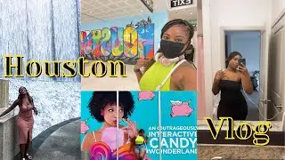 THINGS TO DO IN HOUSTON VLOG | CANDYTOPIA | WATERWALL | TEXAS