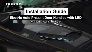 How to Install Tesery Electric Door Handles with LED for Tesla Model Y Juniper