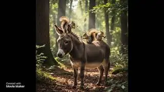 The Little Donkey and the Brave Squirrel