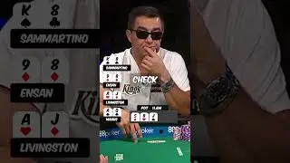 he bets like a BULLY with NOTHING to lose...#shorts #poker