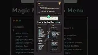 new navigation menu #coding