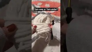 yarn under takes the win 🏆 if I remember to use it that is... #crochet #shorts #subscribe #viral