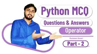 Python MCQ Questions and Answers - Operator Part 2