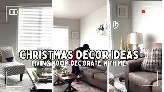 Christmas Decor Ideas | Living Room Decorate With Me | Airbnb Christmas Decor