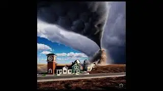 Tornado Assembles a City | Sora OpenAI Visual Experiment