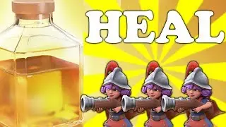 CRAZY COMBO! THREE MUSKETEERS + HEAL SPELL DECK - Clash Royale