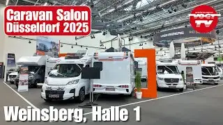Caravan Salon 2025: Weinsberg in Halle 1: Wohnwagen, Reisemobile, Campervans... 🤩