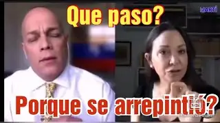 Alejandro Marcano se arrepinti&oacute; con Maria Corina Machado... 