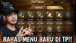 Menu Baru Di Token Pet - Legacy Of Discord