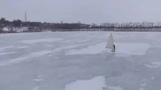 Самодельный Айсборд. Съемки с квадрокоптера. Ice Board DIY. HD quadrocopter video.