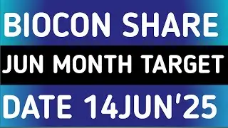 BIOCON STOCK LATEST NEWS 14JUN'25/BIOCON SHARE LATEST NEWS UPDATES WITH TARGET ANALYSIS