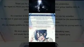 Announcement Regarding the Graduation of Hiodoshi Ao 🥺 #vtuber #hololive #hiodoshiao #graduation