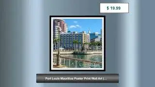 Port Louis Mauritius Poster Print Wall Art | Port Louis Home Decor | Port Louis Horizontal | Port...