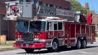 Baltimore City Fire Department Reserve Tower 1 Responding to a Medical 12/21/24