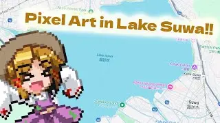 CUTE Touhou Pixel art in Lake Suwa!!