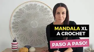 MANDALA o atrapasue&ntilde;os GIGANTE a crochet 🧶 | TUTORIAL PASO A PASO ✨ PARTE 1