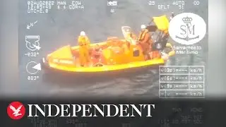 French man, 62, rescued after spending 16 hours in capsized boat in Atlantic Ocean