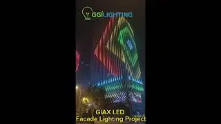 Giax facade LED lighting project #giax #ledlight  #ledlighting #facadelighting  #lightingproject