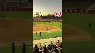 OU Softball Fall Ball Crowd. Incredible! And it&rsquo;s a Wednesday night.