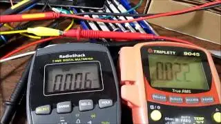 Testing meter's response to different frequencies of AC voltage