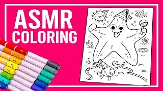 Underwater Coloring 🌊 Starfish & Fish - Relaxing ASMR Art #satisfying #asmr #coloring