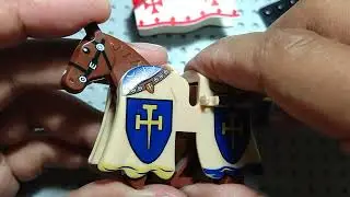 Lego Wars of the Roses Warhorse - Heavy Armor & Jousting Horse - Medieval Castle minifigures