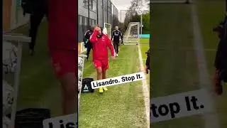Insane Lisandro Mart&iacute;nez Skill From Behind The Goal #shorts #ajax #soccer #football #freestyle
