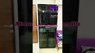 Almunium glass profile door panchkula