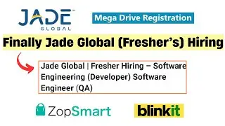 📢 3 - Mega Freshers Hiring | Jade Global 4 Roles Hiring | Direct Test Hiring 2025 | hire me plz