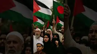 ফিলিস্তিন এবং বাংলাদেশি পতাকায় মুসলমানদের ঐক্যবদ্ধ প্রতিবাদ | Palestine and Bangladesh Unity Protest