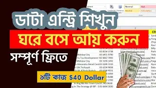 DATA ENTRY || easy data entry jobs from home |ডাটা এন্ট্রি কাজ শিখে ফ্রিল্যান্সিং করুন|online income