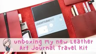 Leather Art Journal Travel Kit - unboxing & review