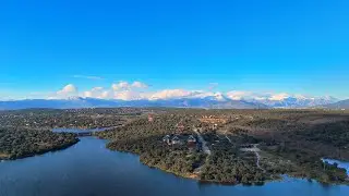 4K cinematic drone video Embalse Valmayor - Madrid.