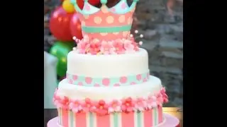 Como decorar una torta de Princesas - Corona - Marcela Capo
