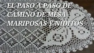 camino de mesa de mariposas con niditos de abeja