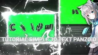 Tutorial Advance 3D Text Panzoid Like After Effect ?😱😳😱🗿