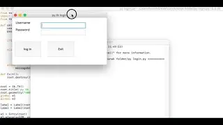 make an login project in python|