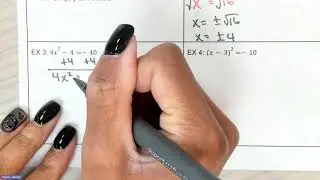 Alg 2 - Solving by Square Root with Imaginary Numbers
