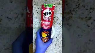 I'm testing Chinese-style Pringles chips in sweet & sticky wings flavor 🇨🇳 #food #chips #snacks